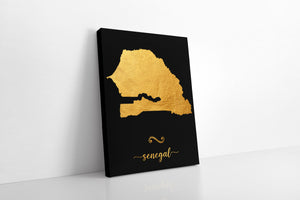 Gold Senegal Map