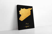 Load image into Gallery viewer, Gold Syria Map
