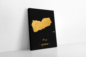 Gold Yemen Map