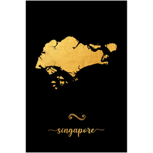 Load image into Gallery viewer, Gold Singapore Map
