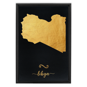 Gold Libya Map