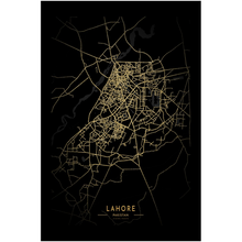 Load image into Gallery viewer, Golden Lahore Map
