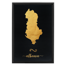 Load image into Gallery viewer, Gold Albania Map
