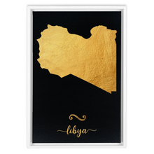 Load image into Gallery viewer, Gold Libya Map
