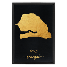 Load image into Gallery viewer, Gold Senegal Map
