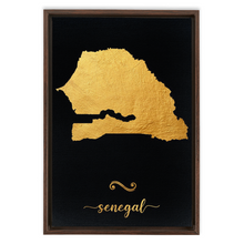 Load image into Gallery viewer, Gold Senegal Map
