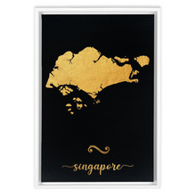 Load image into Gallery viewer, Gold Singapore Map
