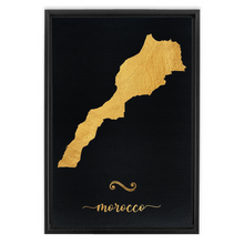 Load image into Gallery viewer, Gold Morocco Map
