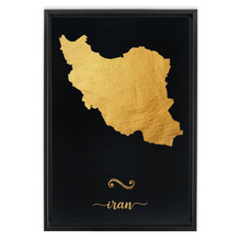 Load image into Gallery viewer, Gold Iran Map
