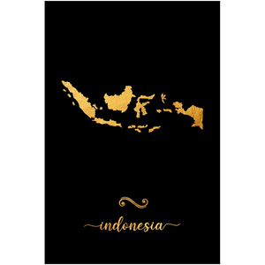 Gold Indonesia Map