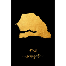 Load image into Gallery viewer, Gold Senegal Map
