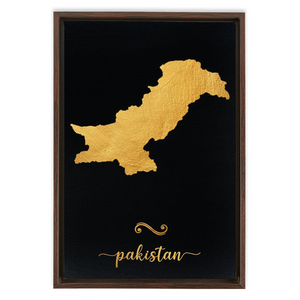 Gold Pakistan Map