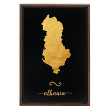 Load image into Gallery viewer, Gold Albania Map
