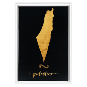 Gold Palestine Map