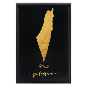 Gold Palestine Map