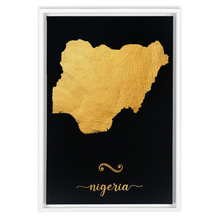 Load image into Gallery viewer, Gold Nigeria Map
