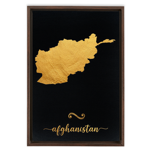 Gold Afghanistan Map