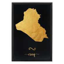 Load image into Gallery viewer, Gold Iraq Map
