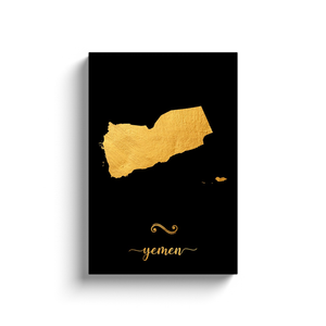 Gold Yemen Map