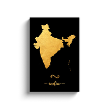 Load image into Gallery viewer, Gold India Map
