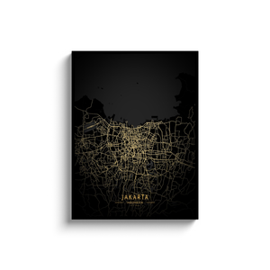 Golden Jakarta Map