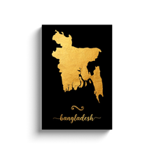 Load image into Gallery viewer, Gold Bangladesh Map
