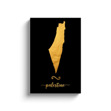 Load image into Gallery viewer, Gold Palestine Map
