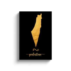 Gold Palestine Map