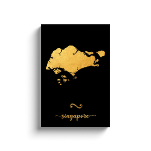 Gold Singapore Map