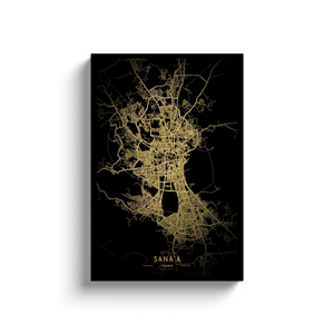 Golden Sana'a Map