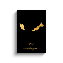 Load image into Gallery viewer, Gold Malaysia Map
