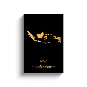 Gold Indonesia Map