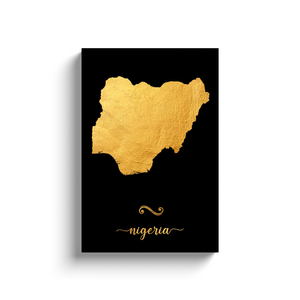 Gold Nigeria Map