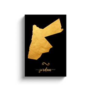 Gold Jordan Map